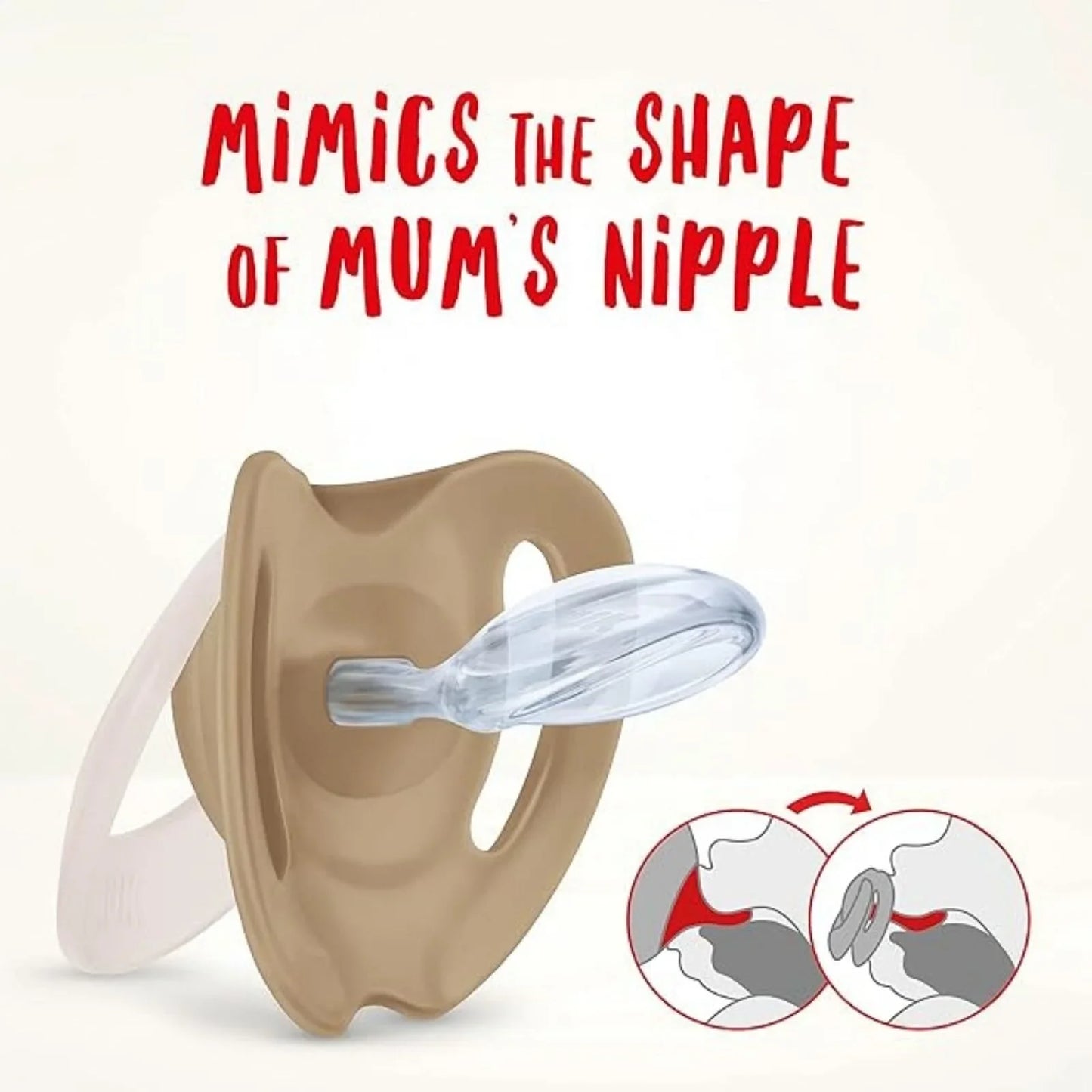 NUK Star Day & Night Soother 0-6 months Pack of 2 - Pink