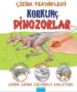 Çizim Teknikleri: Korkunç Dinozorlar – Susie Hodge – Mavi Bulut Yayınları – kitap kapağı