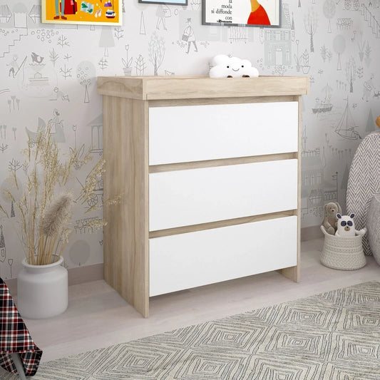 Shefa Kids 880 Baby Changing Unit - Elm/White