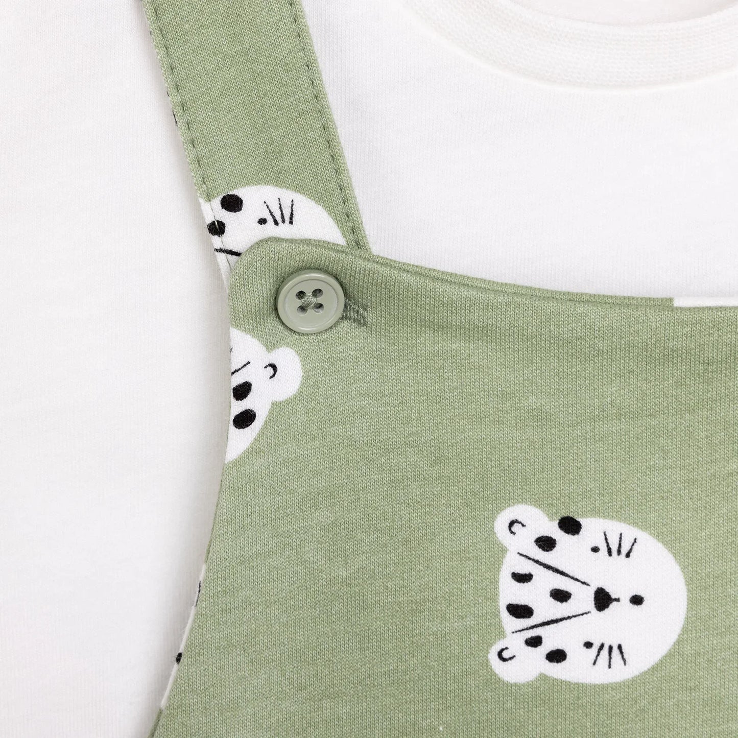 HelloBaby Basic Boy Overall Short - White