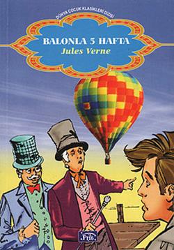 Balonla 5 Hafta – Jules Verne – Parıltı Yayınları – kitap kapağı
