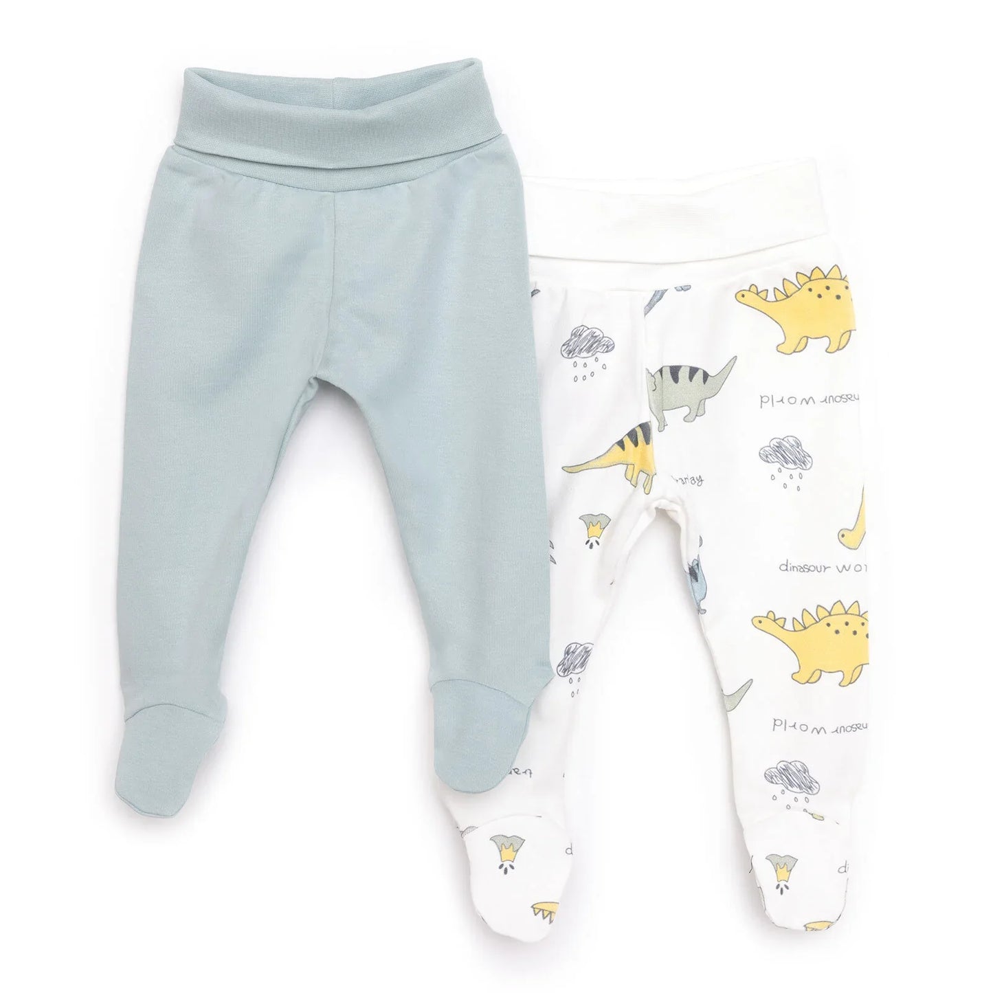 Tiffany 2 Piece Footed Bottom - Light Green