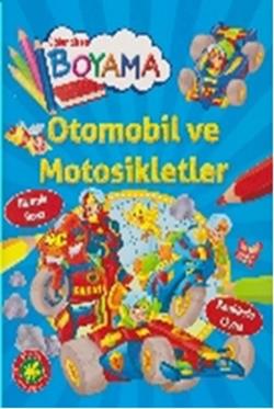 Eğlendiren Boyama - Otomobil ve Motosikletler – Kolektif – Parıltı Yayınları – kitap kapağı