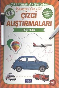Çizgi Alıştırmaları - Taşıtlar – Kolektif – Parıltı Yayınları – kitap kapağı