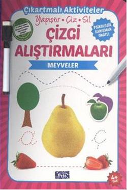 Çizgi Alıştırmaları - Meyveler – Kolektif – Parıltı Yayınları – kitap kapağı