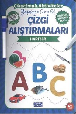 Çizgi Alıştırmaları - Harfler – Kolektif – Parıltı Yayınları – kitap kapağı