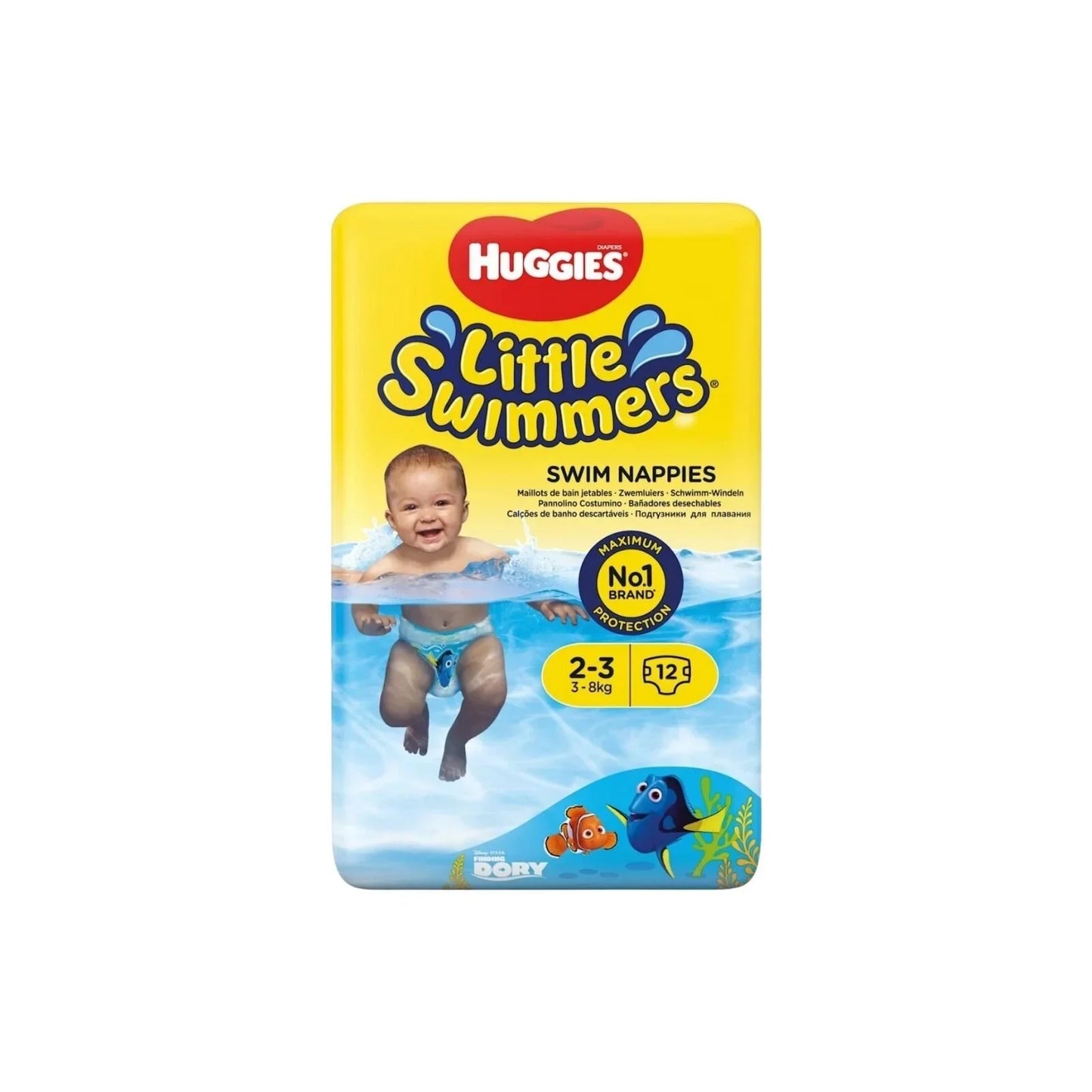 Huggies Little Swimmers Baby Size 2-3 Swim Pants - 12 nappies