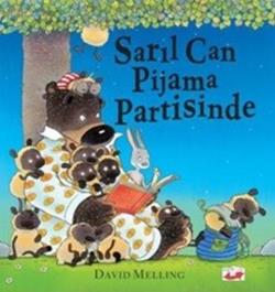 Sarıl Can Pijama Partisinde – David Melling – Uçan Fil Yayınları – kitap kapağı