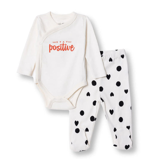 HelloBaby Newborn Body-Footed Bottom - Ecru