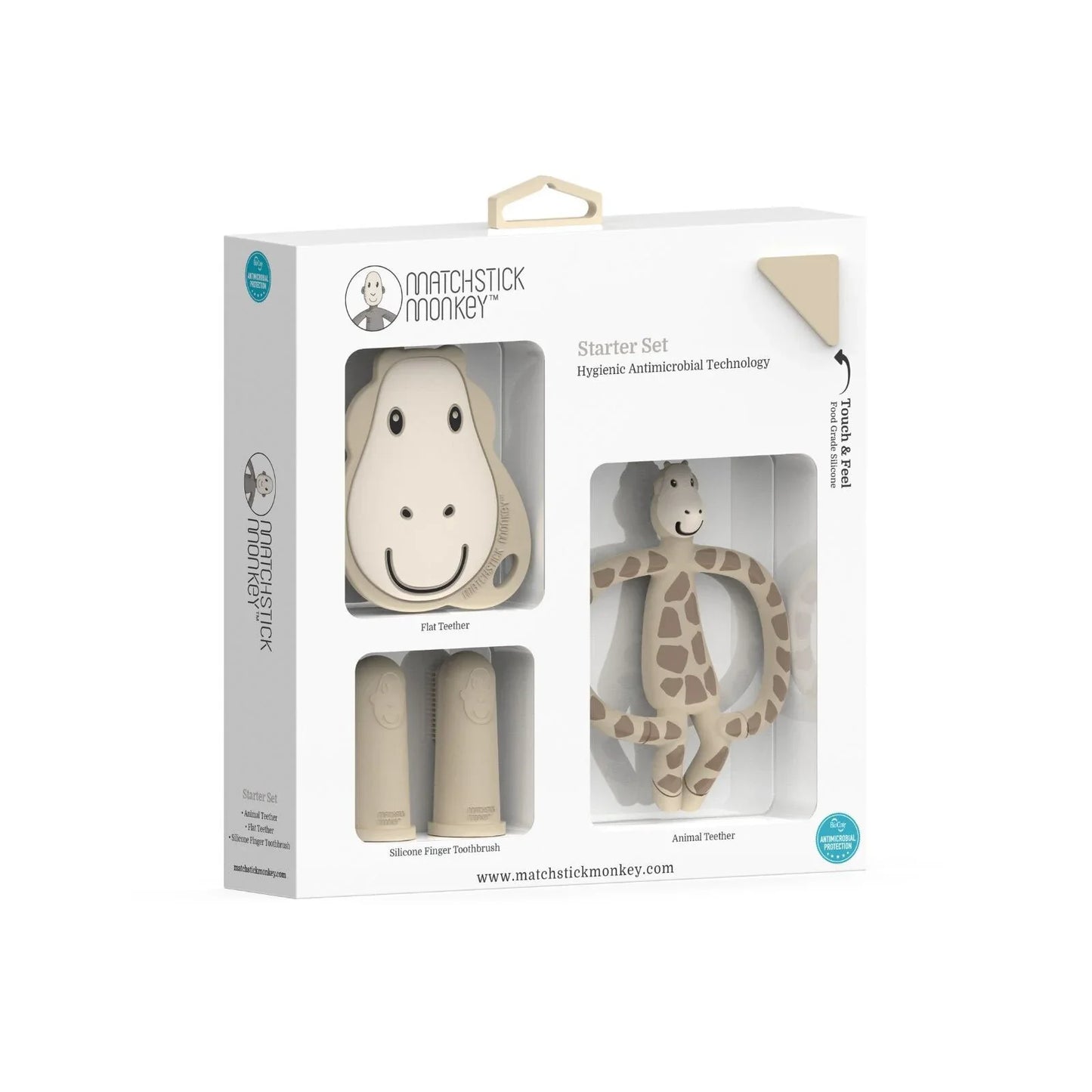 Matchstick Monkey Giraffe Teething Starter Set