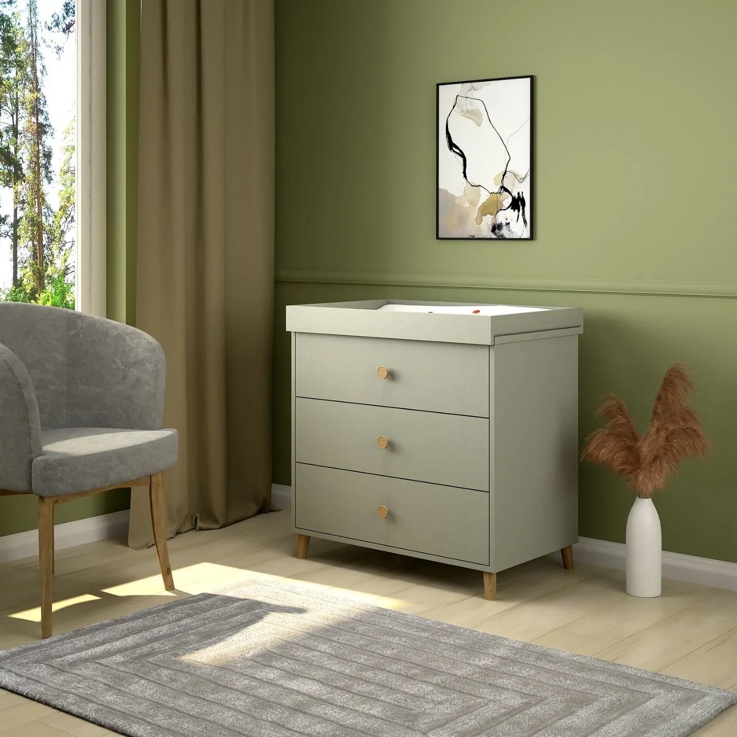 Shefa Kids 890 Changing Dresser - Grey