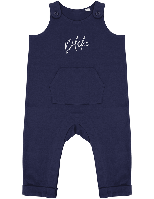 Bespoke Design Navy Organic Cotton Dungarees