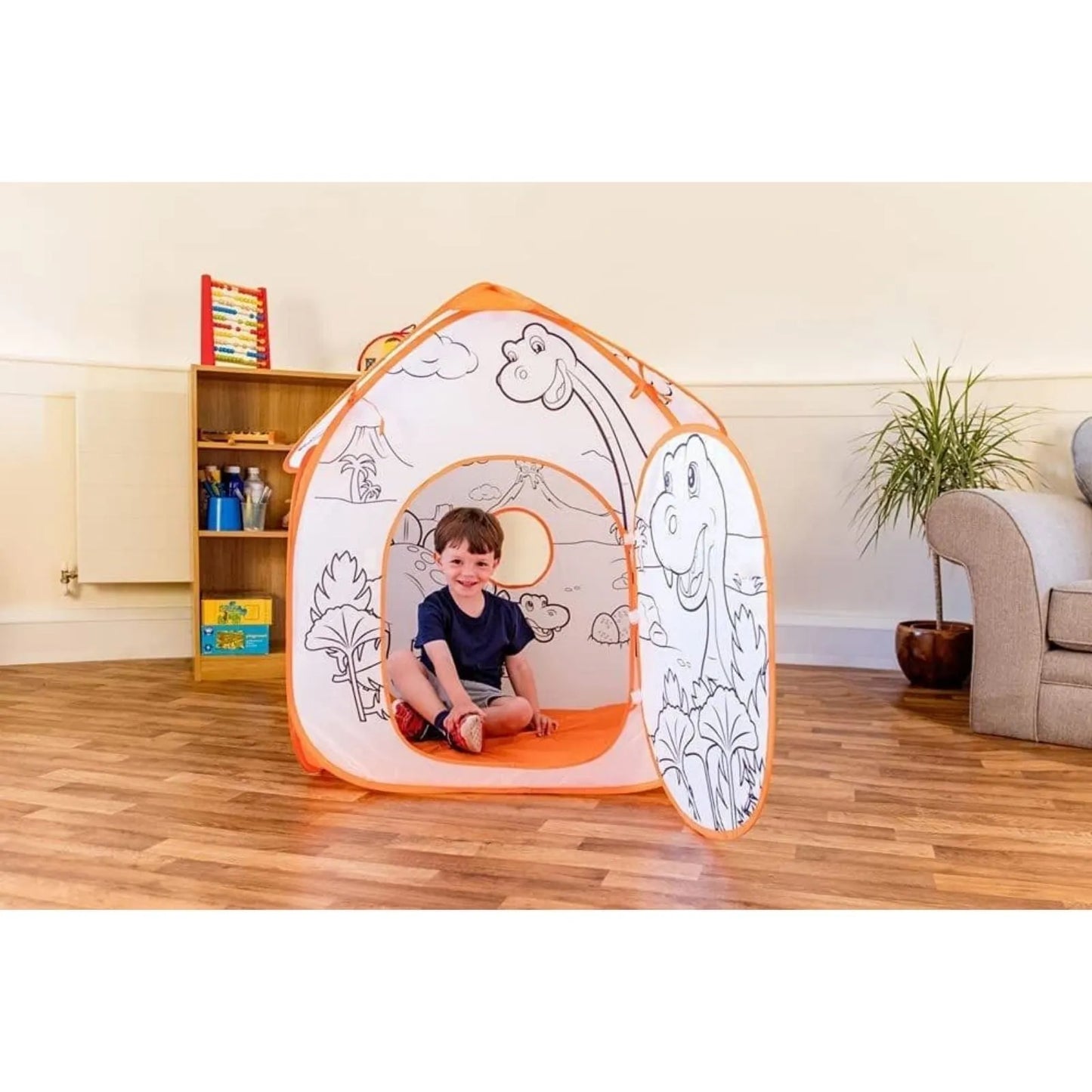 One For Fun Colour Your Own Play Tent - Dinosaur