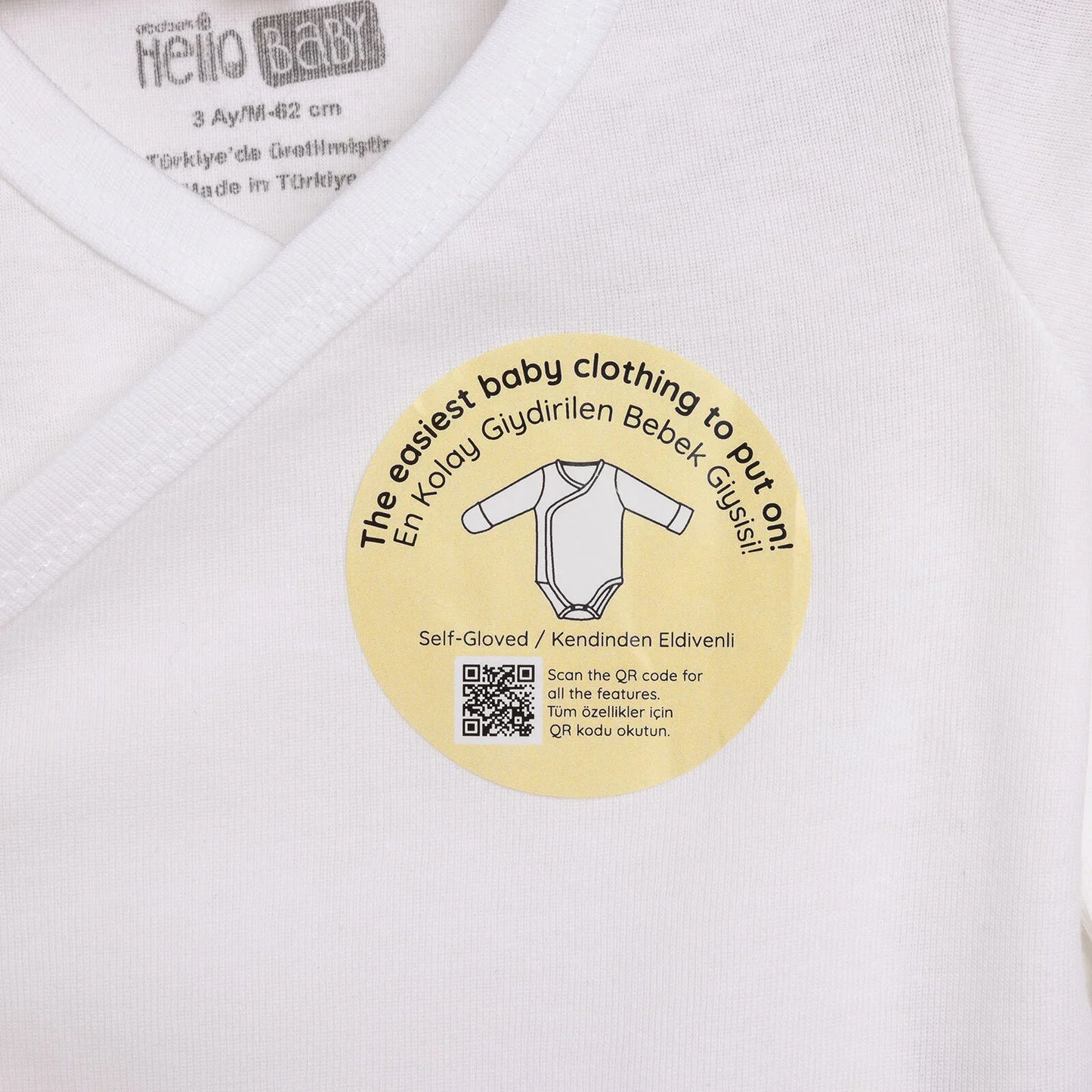 HelloBaby Bodysuit - Ecru