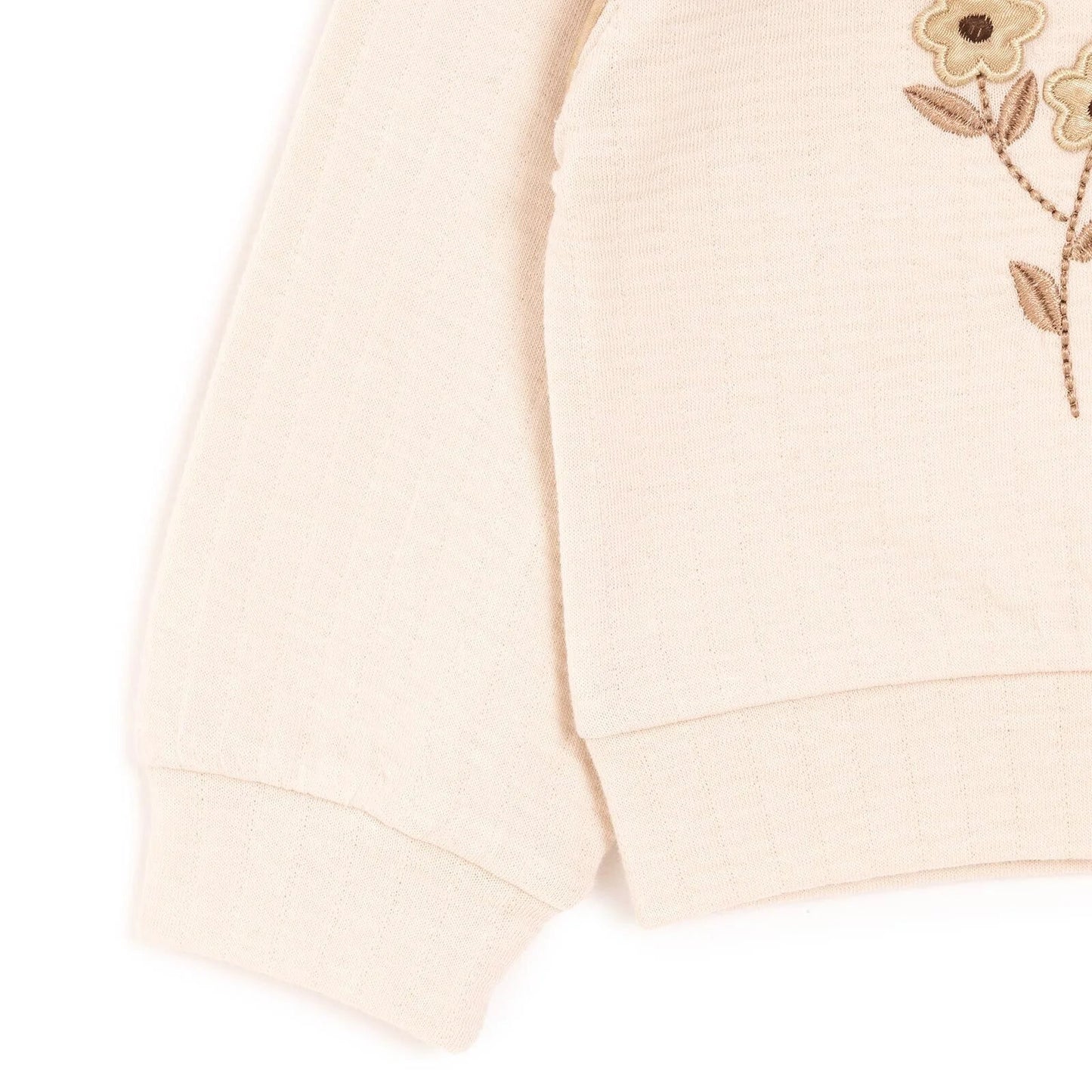 BabyZ Pretty Girl Girl Sweatshirt-Pants - Beige