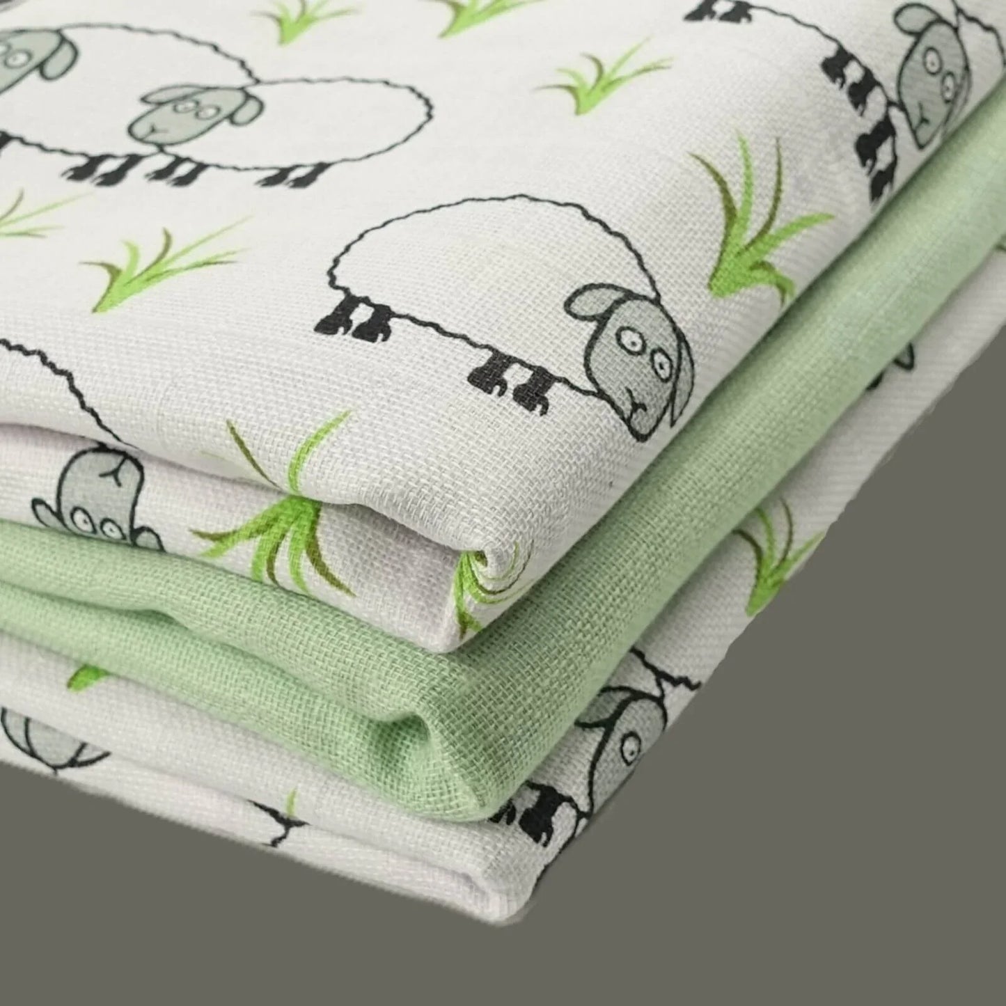 MuslinZ 6 Pack Organic Cotton Muslin Squares 70x70cm - Sheep