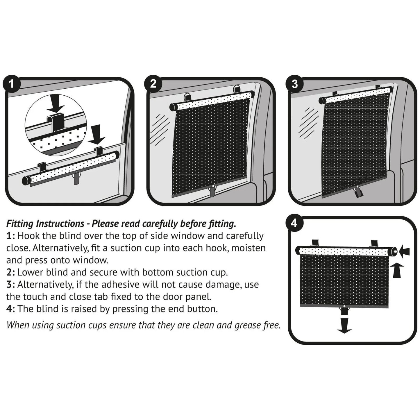 Clippasafe Twin Roller Blinds for the Car