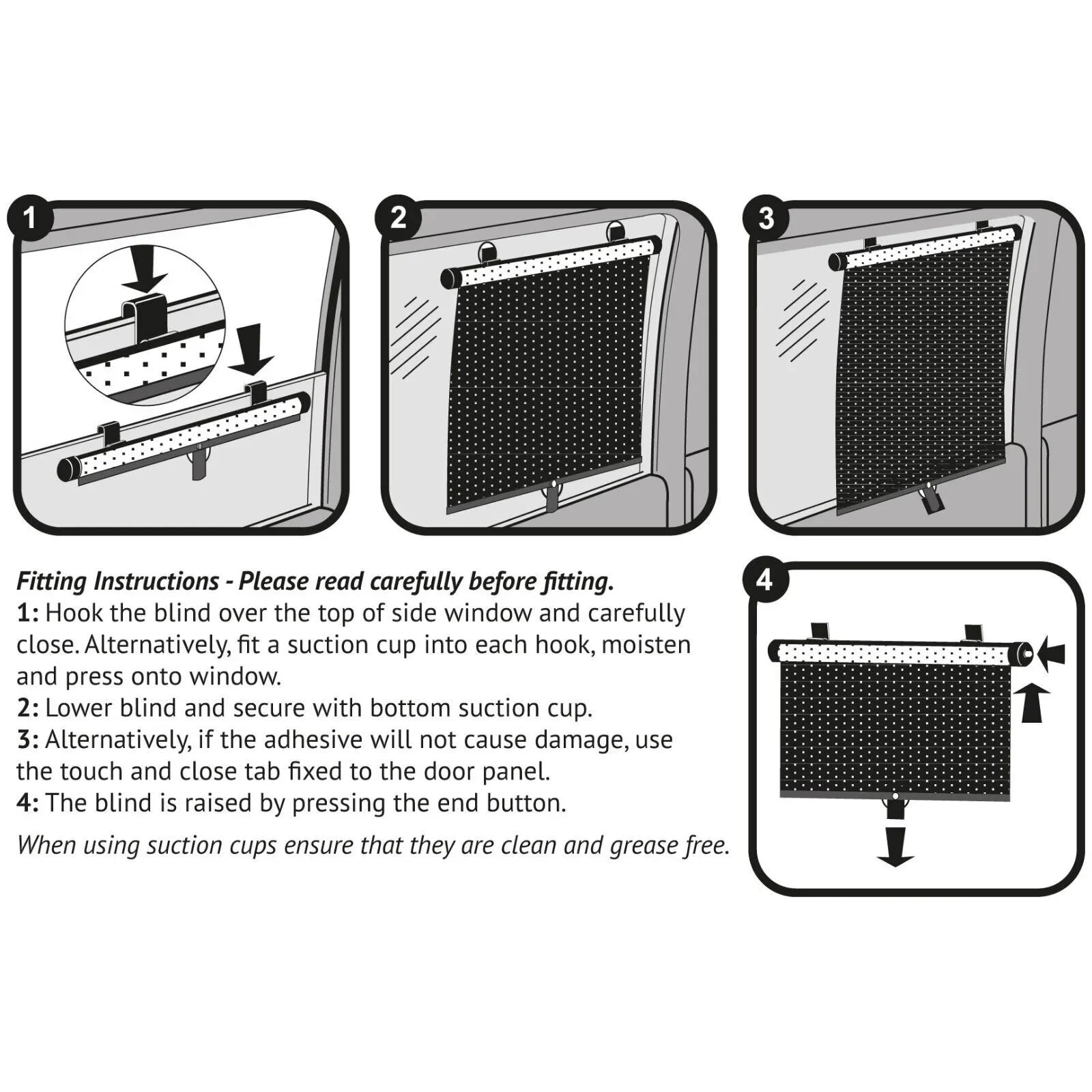 Clippasafe Twin Roller Blinds for the Car