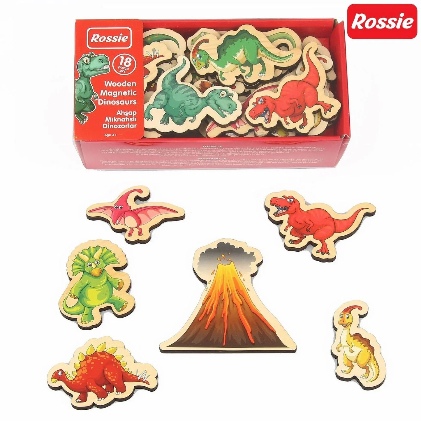 Rossie Magnetic Wooden Dinosaurs