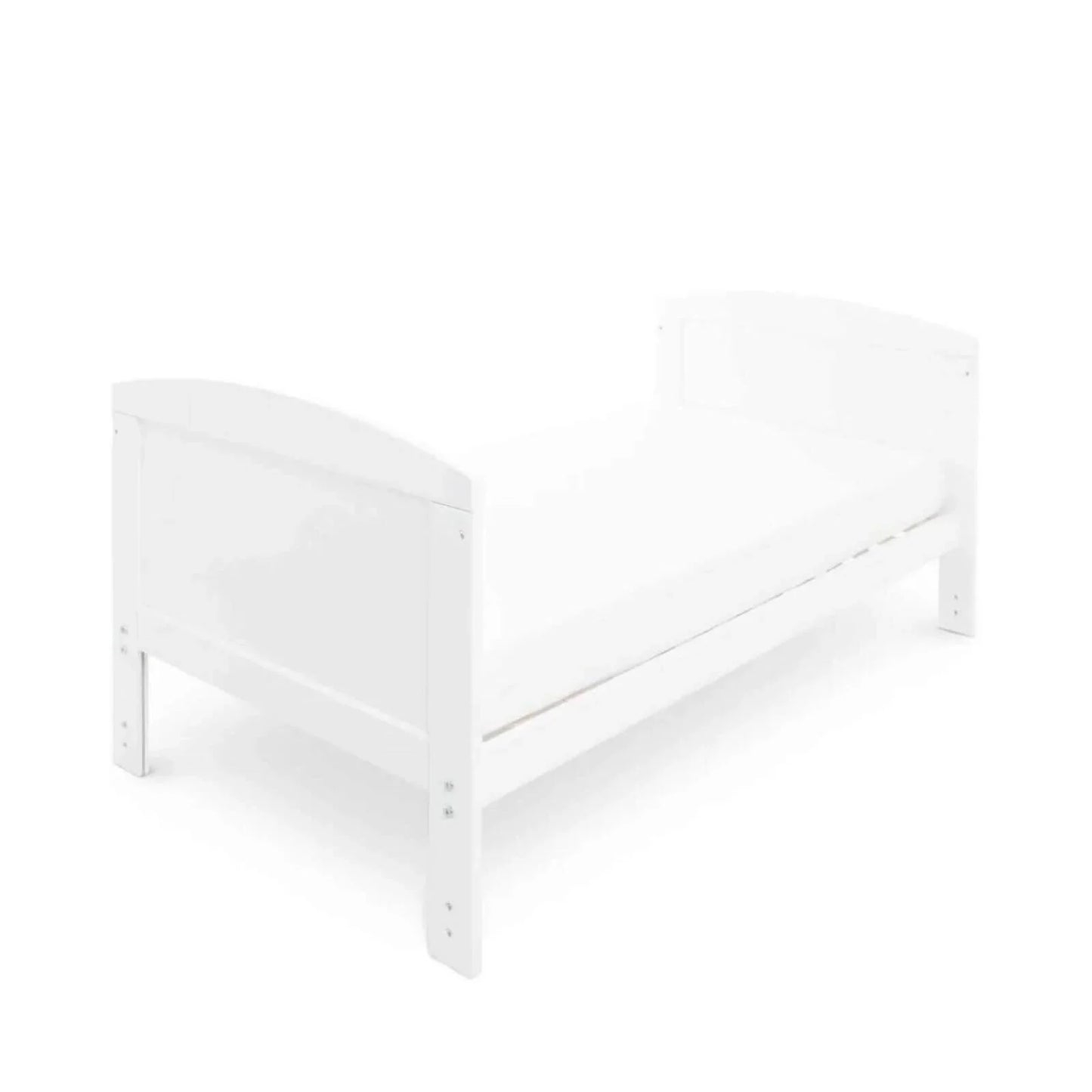 Ickle Bubba Coleby Classic Cot Bed White - Premium Pocket Sprung Mattress