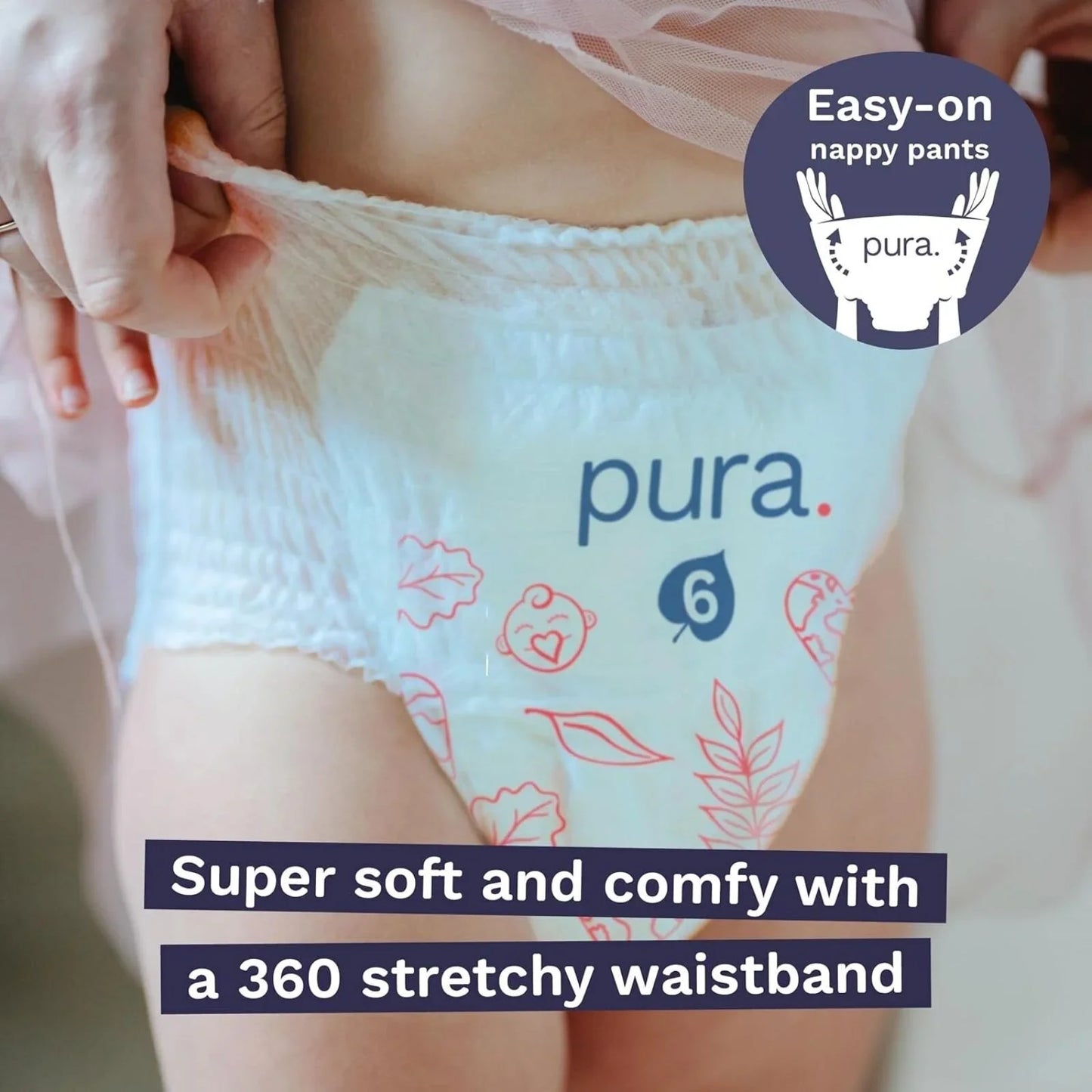 Pura Eco Nappy Pants Size 8 - 15 nappies