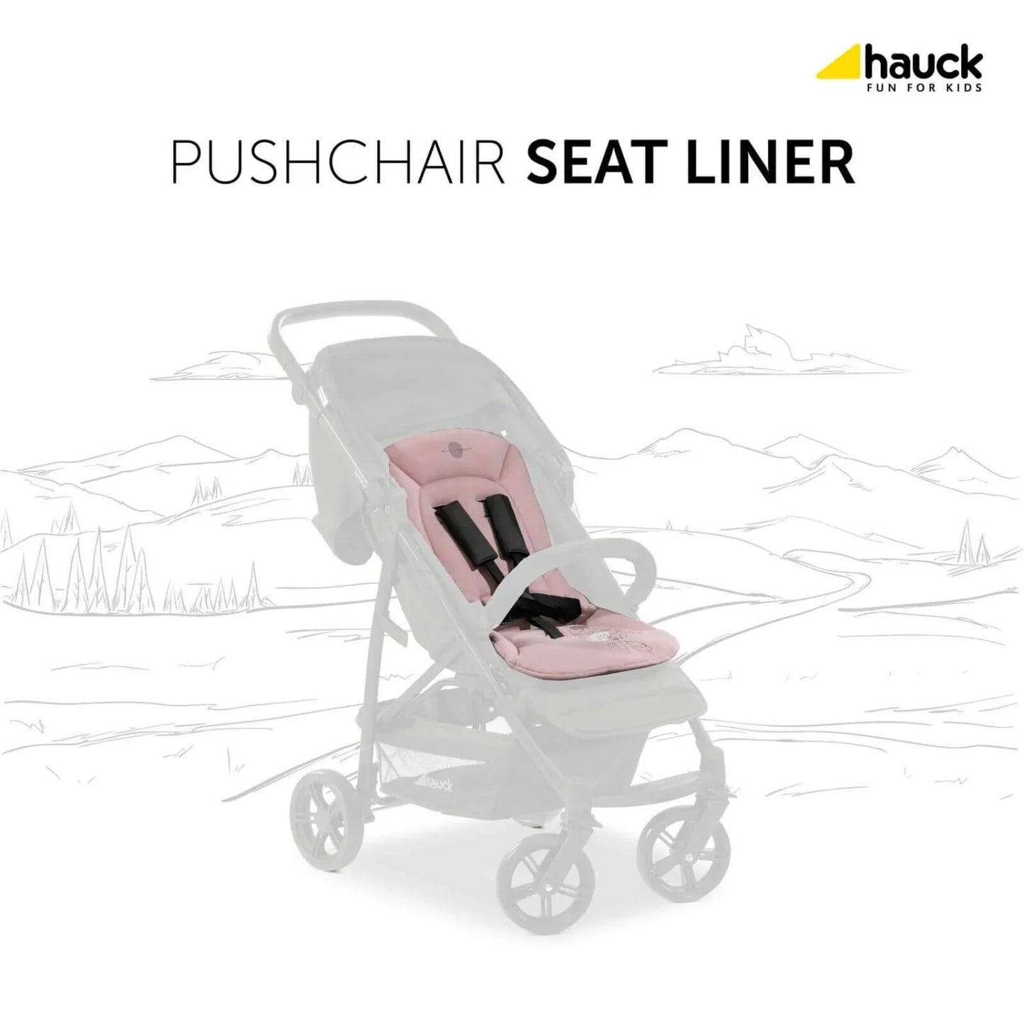 Hauck Disney Pushchair Seat Liner - Minnie Mouse Rose