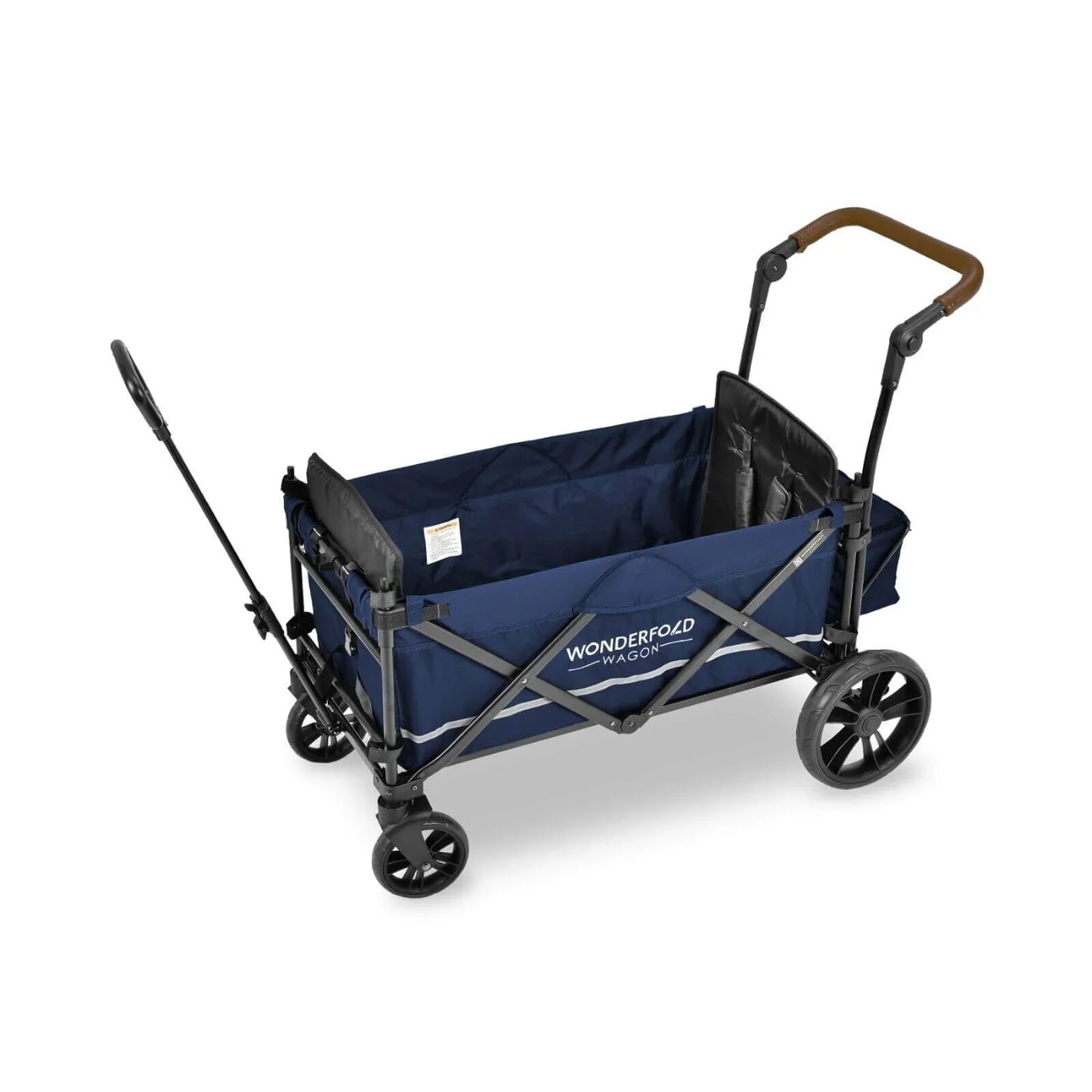 Wonderfold X2 Push & Pull Double Stroller Wagon - Midnight Blue