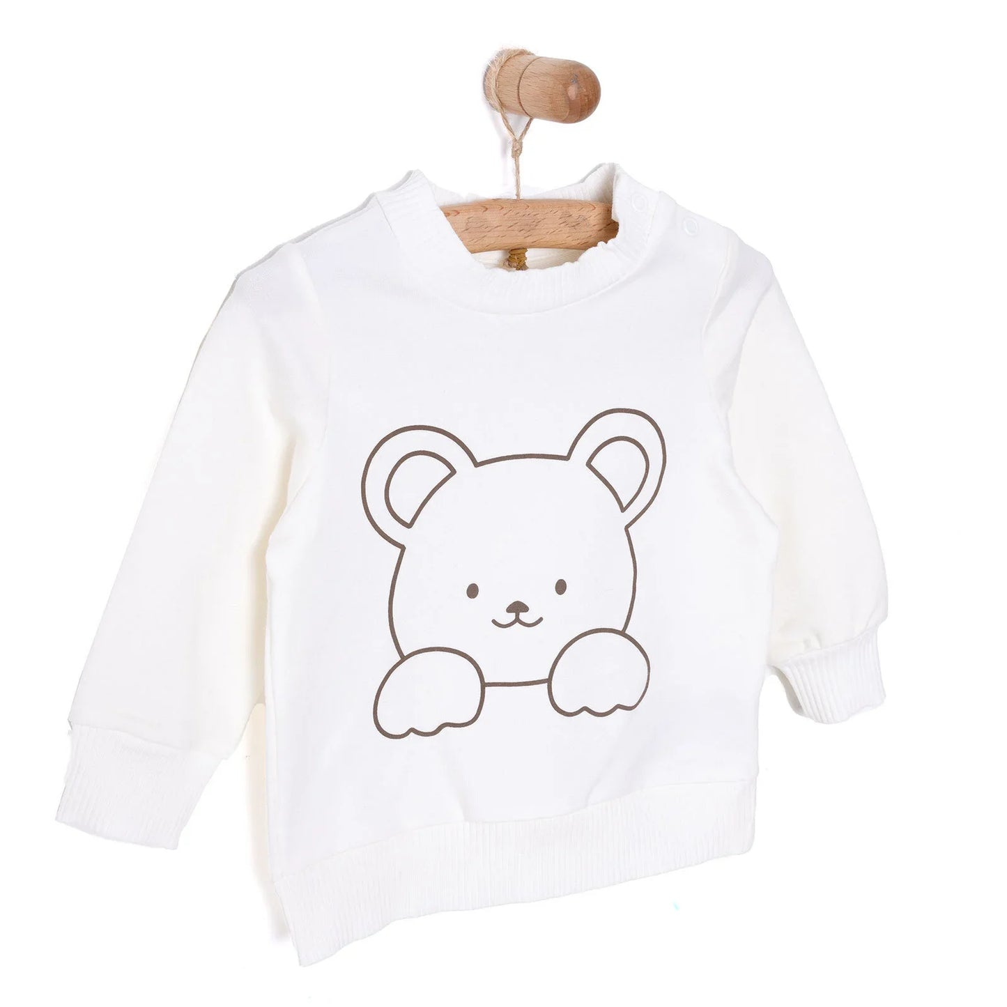 HelloBaby Newborn Girl  Cat Printed Sweatshirt