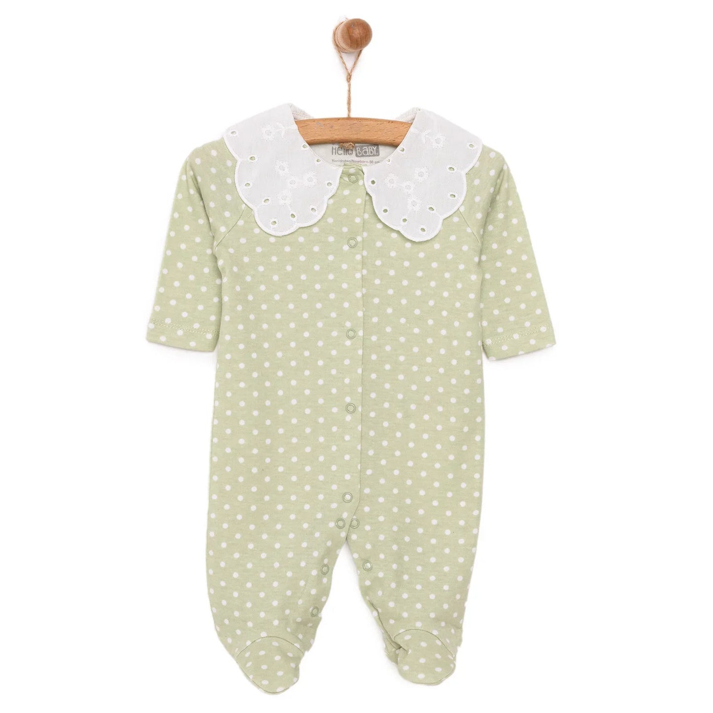 HelloBaby Newborn Girl Footed Jumpsuit - Multicolour