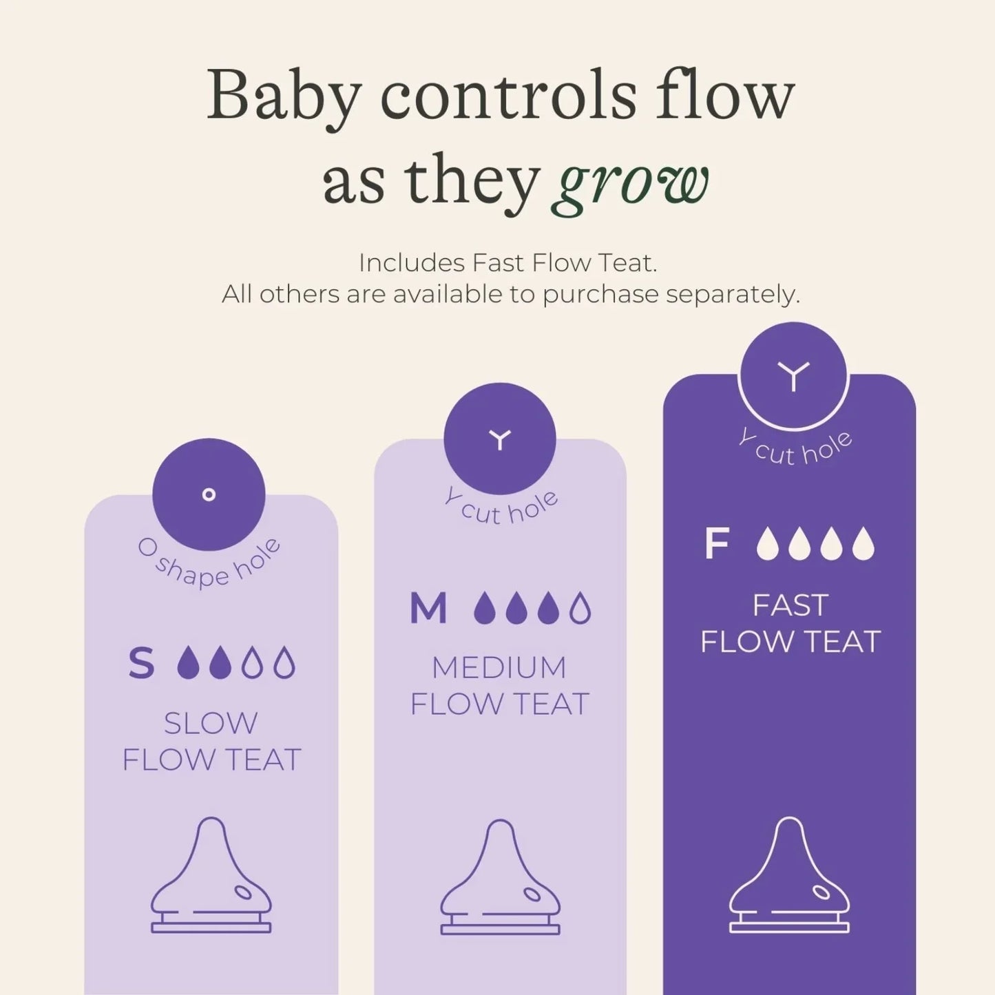 Lansinoh NaturalWave Fast Flow Teats Pack of 2