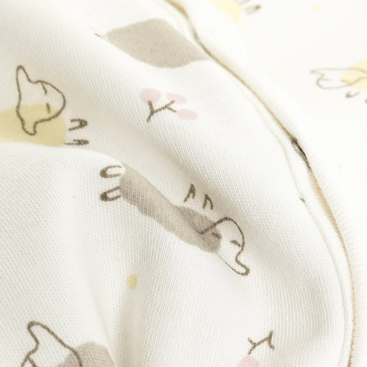 HelloBaby Footed Jumpsuit with Hat - Ecru