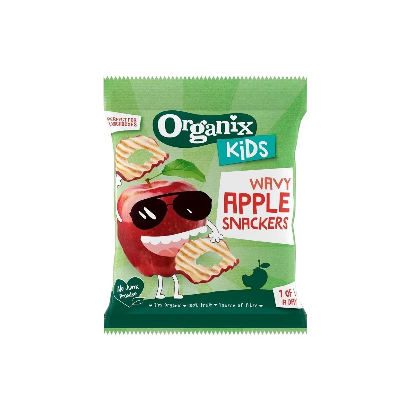 Organix Kids Wavy Apple Snackers 15g