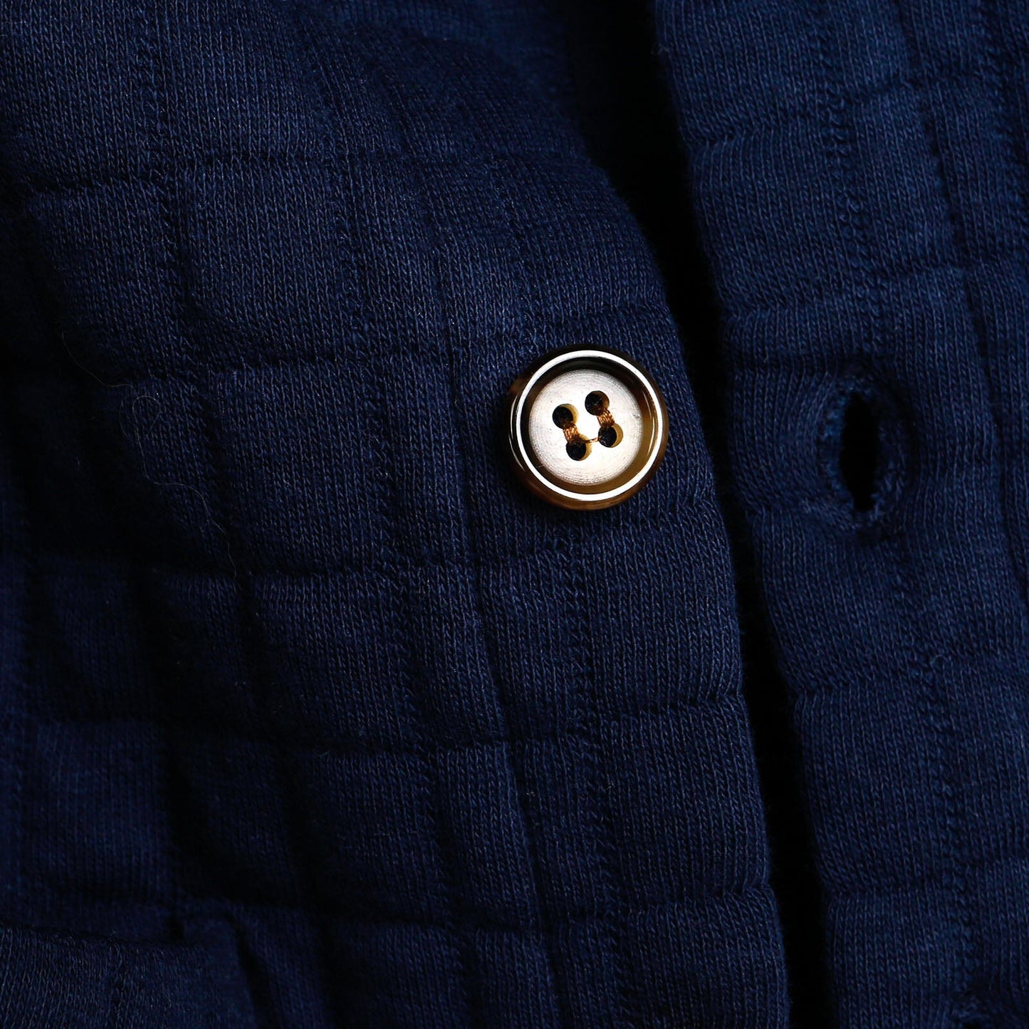 Tuffy Quilted Cardigan - Navy Blue