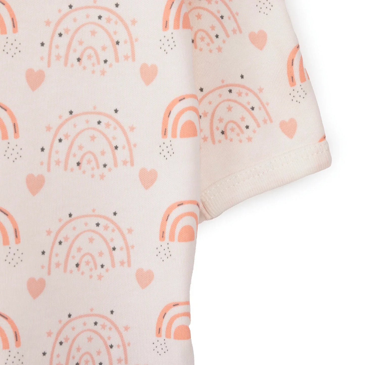 HelloBaby Newborn Baby Girl Rainbow Jumpsuit - Ecru