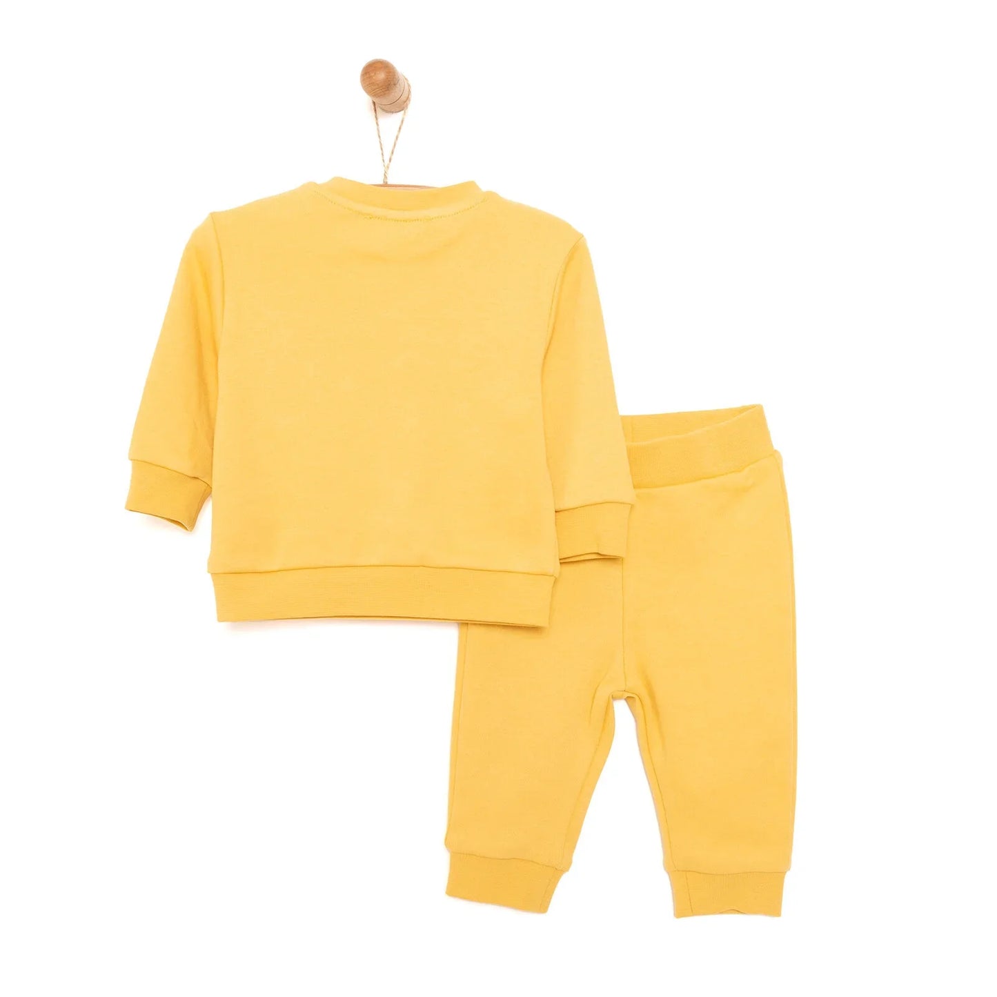 HelloBaby Basic Boy Fox Printed Jogging - Mustard