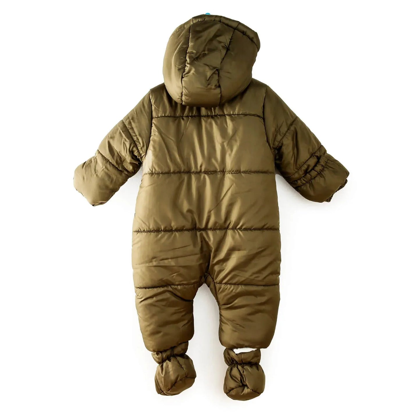 Midimod Baby Boy Snowsuit with Double Zip - Khaki