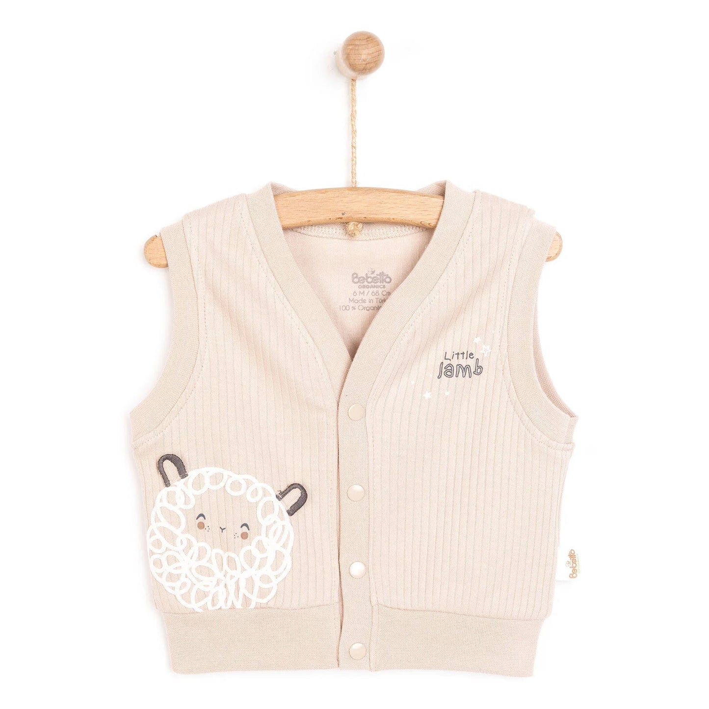 Bebetto Newborn Baby Girl Cardigan - Beige