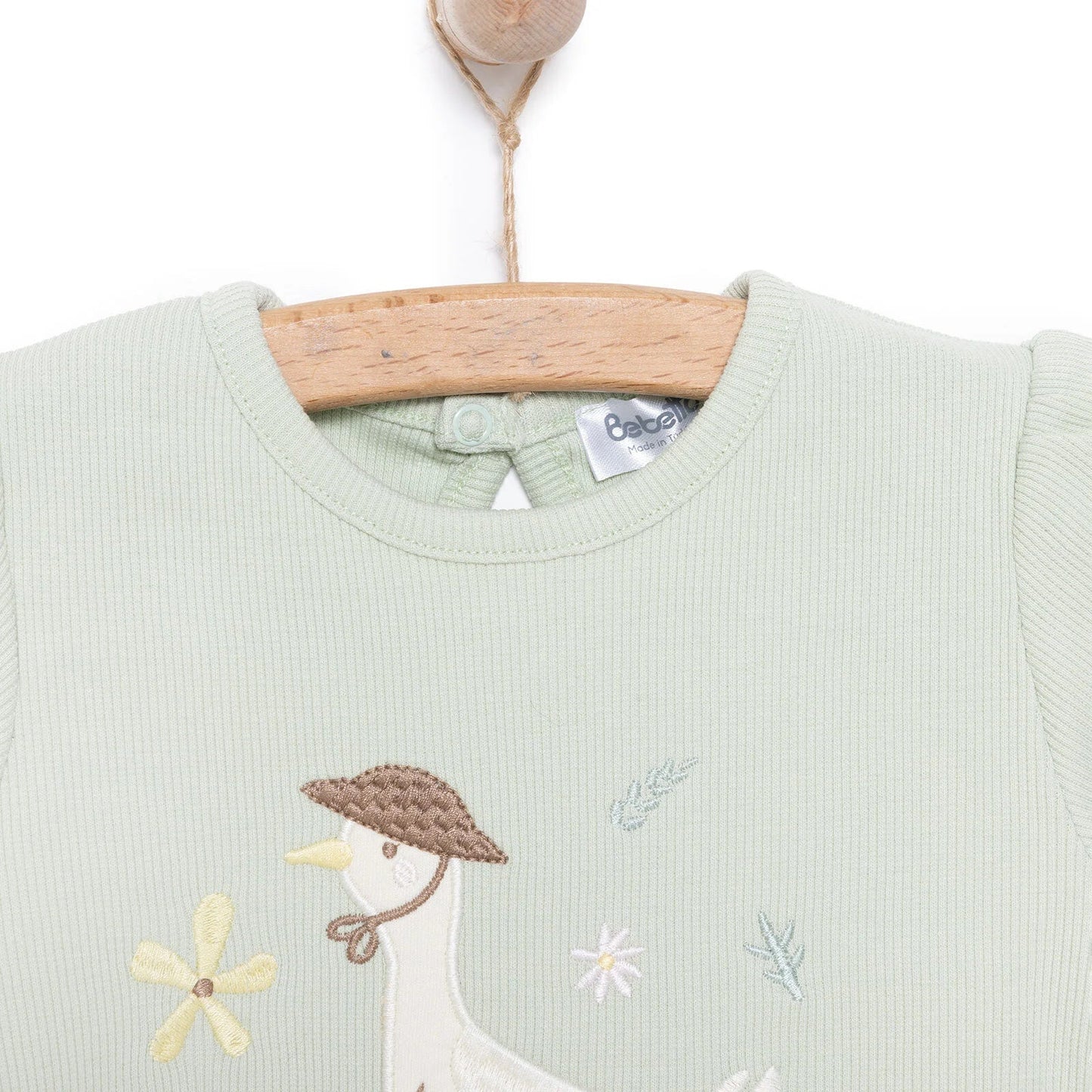 Bebetto Newborn Cute Duck Tshirt-Short - Multicolour