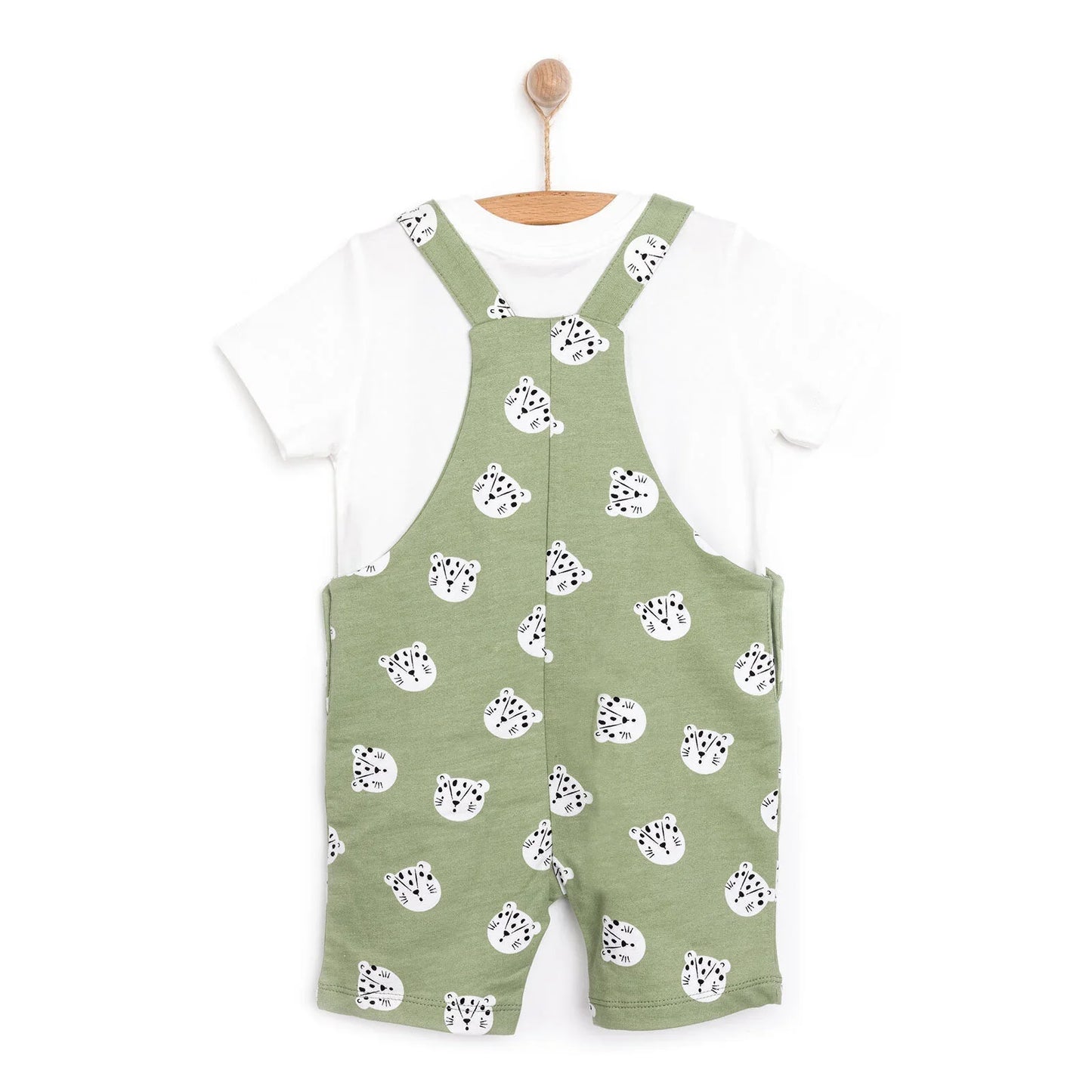 HelloBaby Basic Boy Overall Short - White