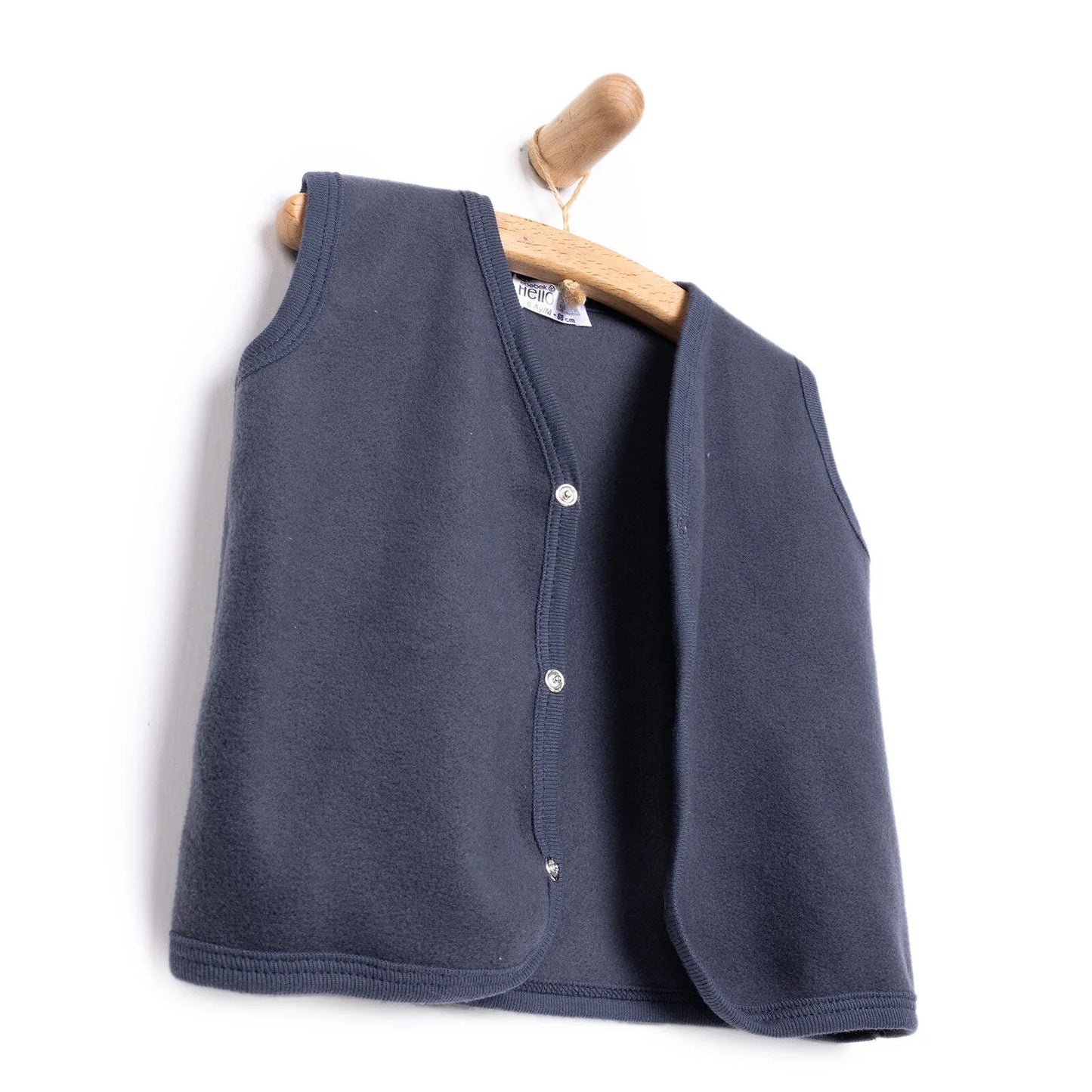 HelloBaby Basic Fleece Vest - Dark Grey