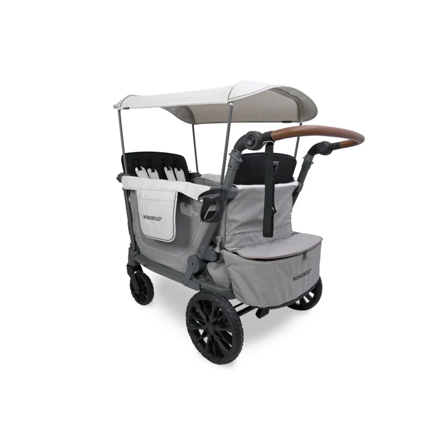 Wonderfold L4 Quad Stroller Wagon - Grey