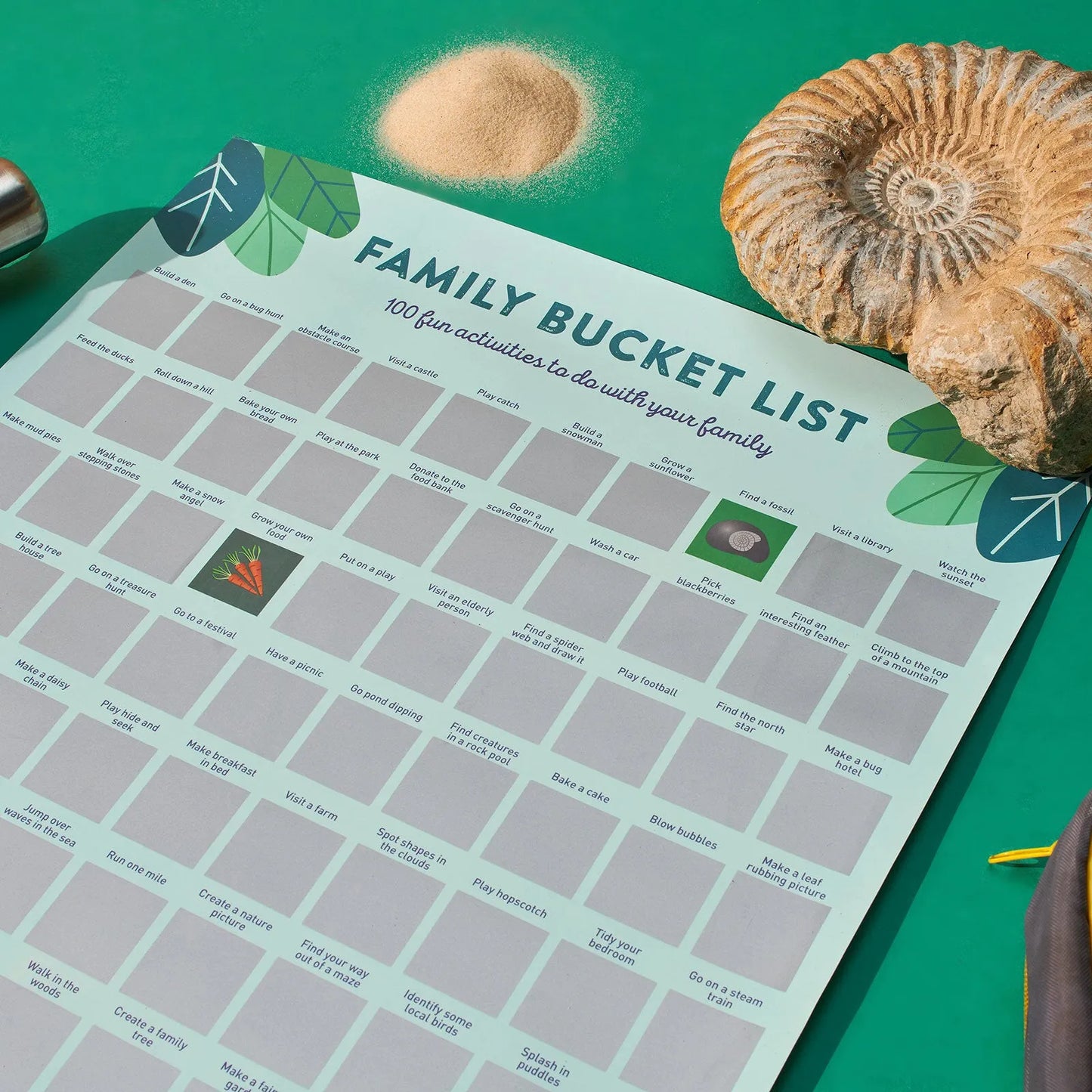 Toddle born Wild A2 100 Activity Bucket List Poster