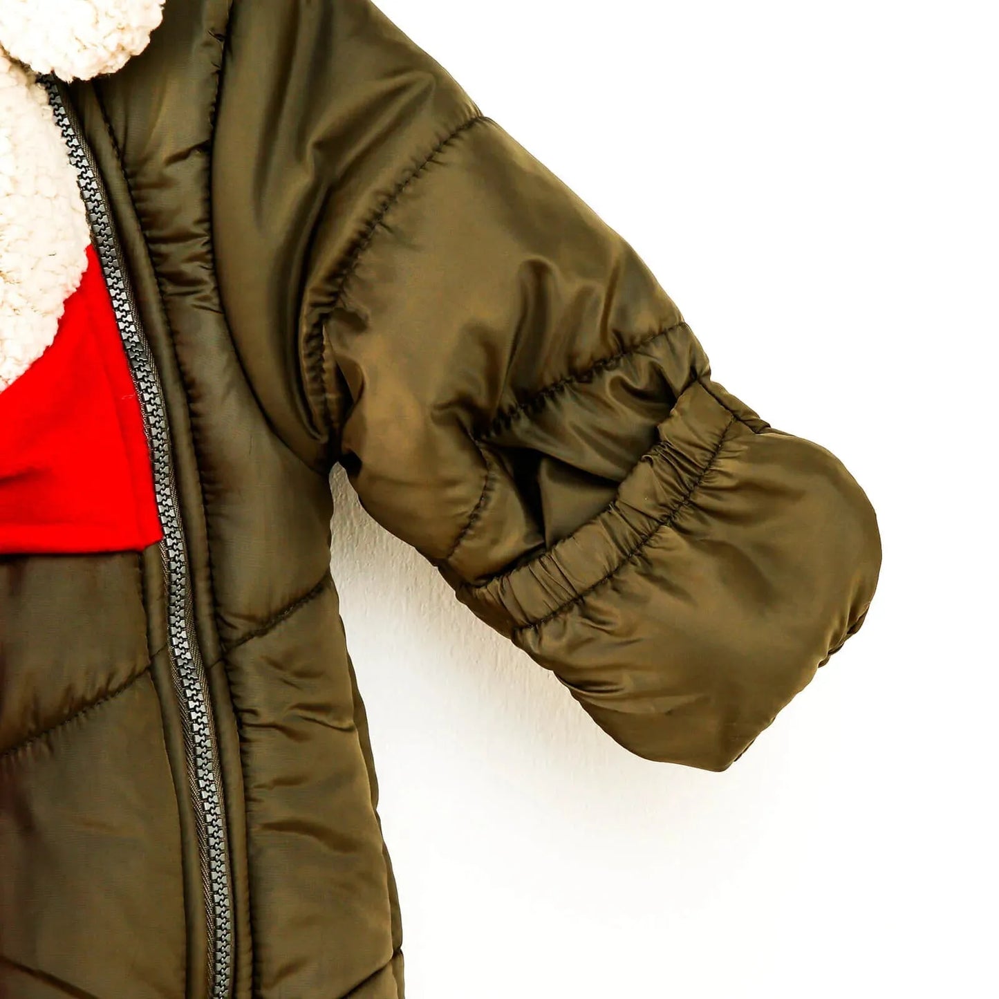 Midimod Baby Boy Snowsuit with Double Zip - Khaki