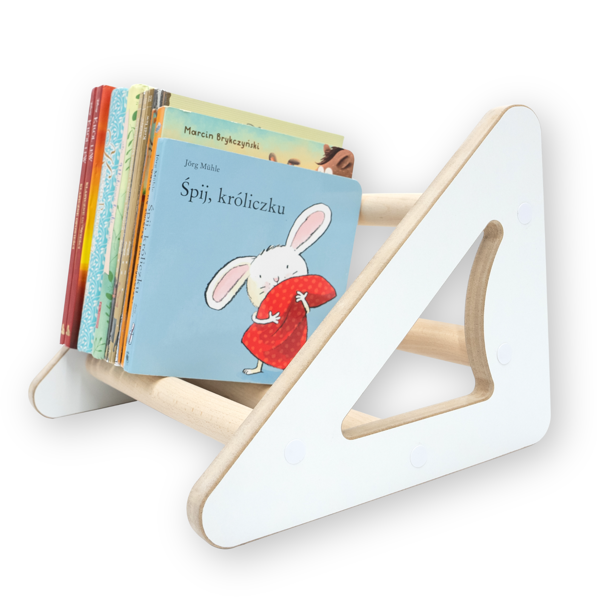 MAMOI® Children's bookcase and cabinet, Small wall bookcase, Bookshelves and children's room furniture, Montessori bookcases for children-0