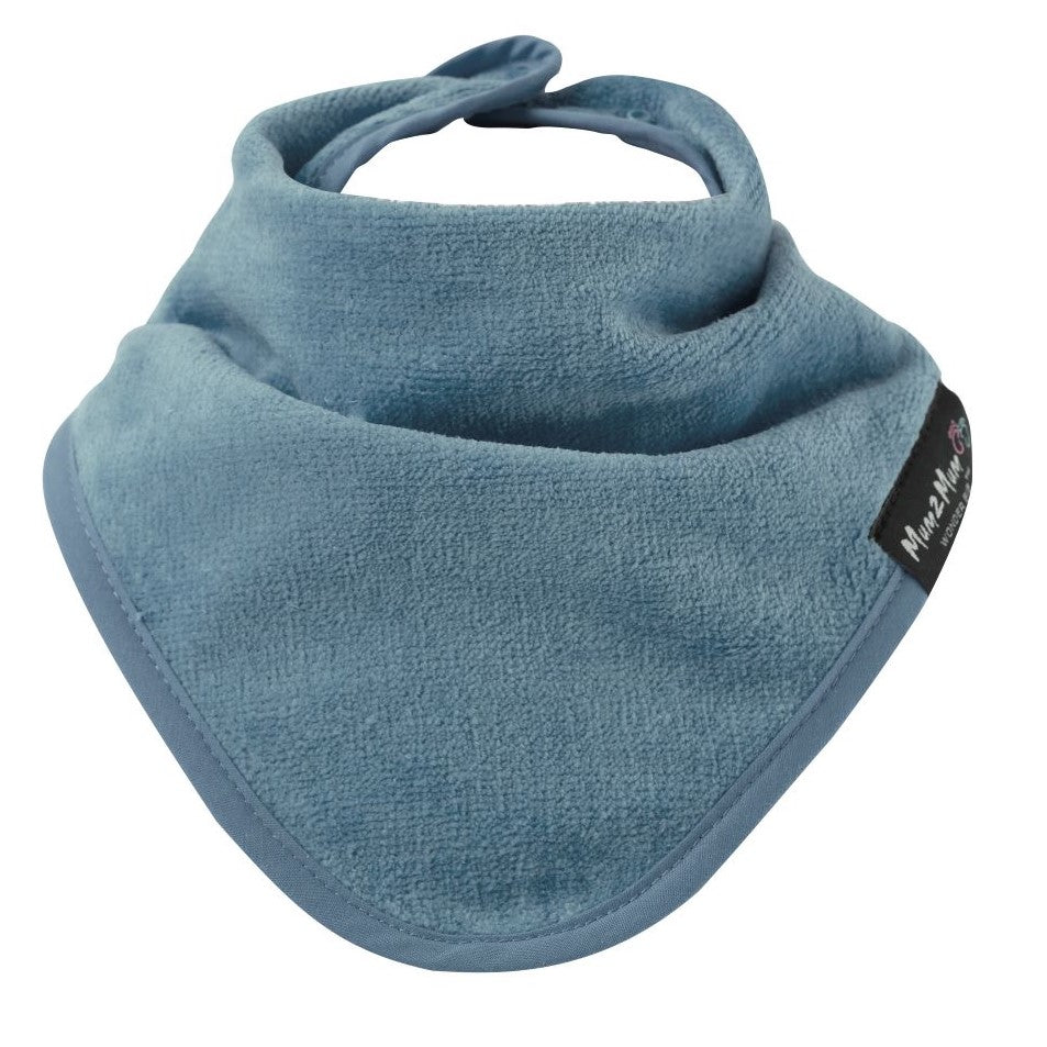 3 PACK - Mum 2 Mum Bandana Style Baby Bibs - Denim / Baby Blue / Stone - mezetto Baby&More Baby&More