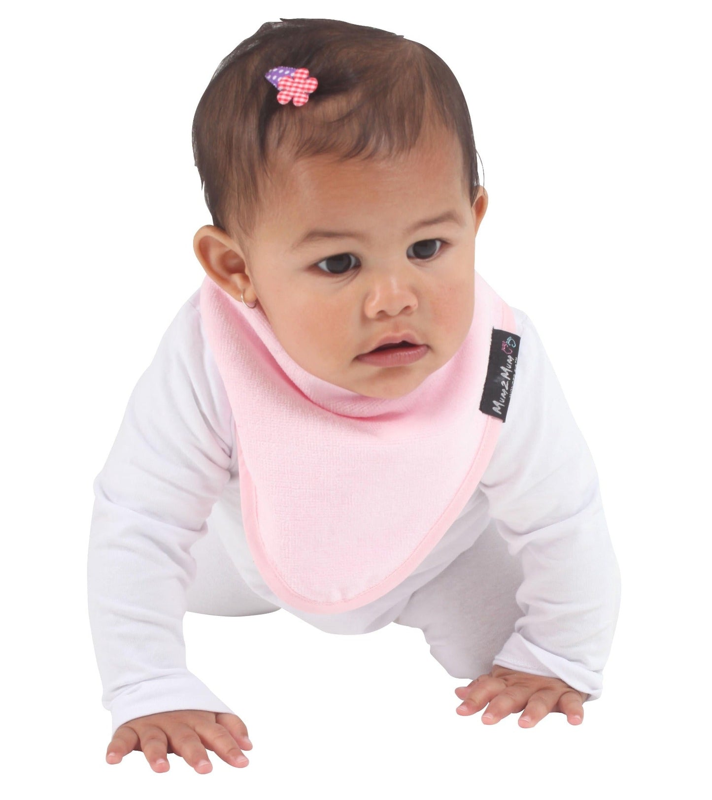 3 PACK - Mum 2 Mum Bandana Style Baby Bibs - Dusty Pink / Baby Pink / Stone - mezetto Baby&More Baby&More
