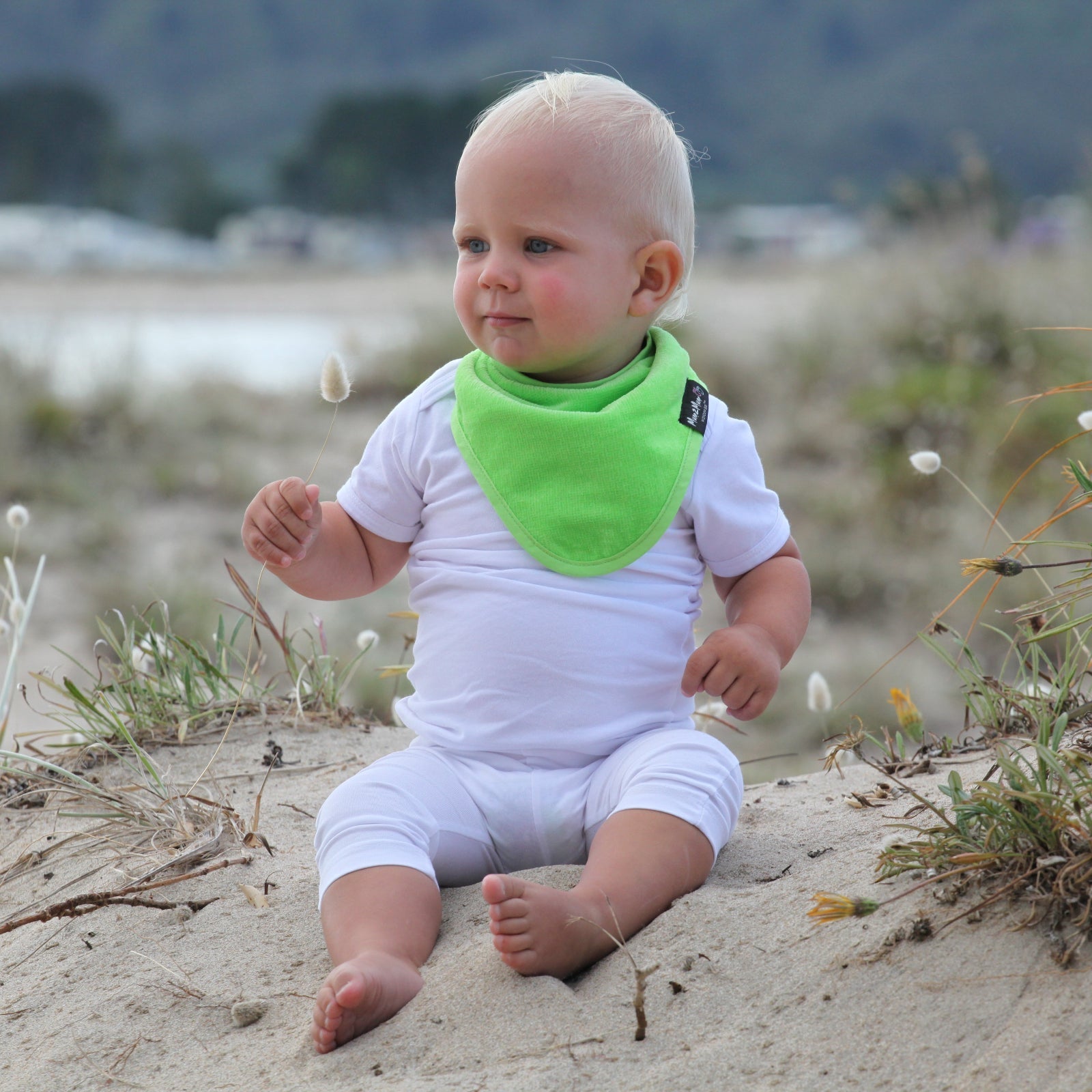 3 PACK - Mum 2 Mum Bandana Style Baby Bibs - Red / Lime / Teal - mezetto Baby&More Baby&More