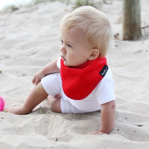 3 PACK - Mum 2 Mum Bandana Style Baby Bibs - Red / Lime / Teal - mezetto Baby&More Baby&More
