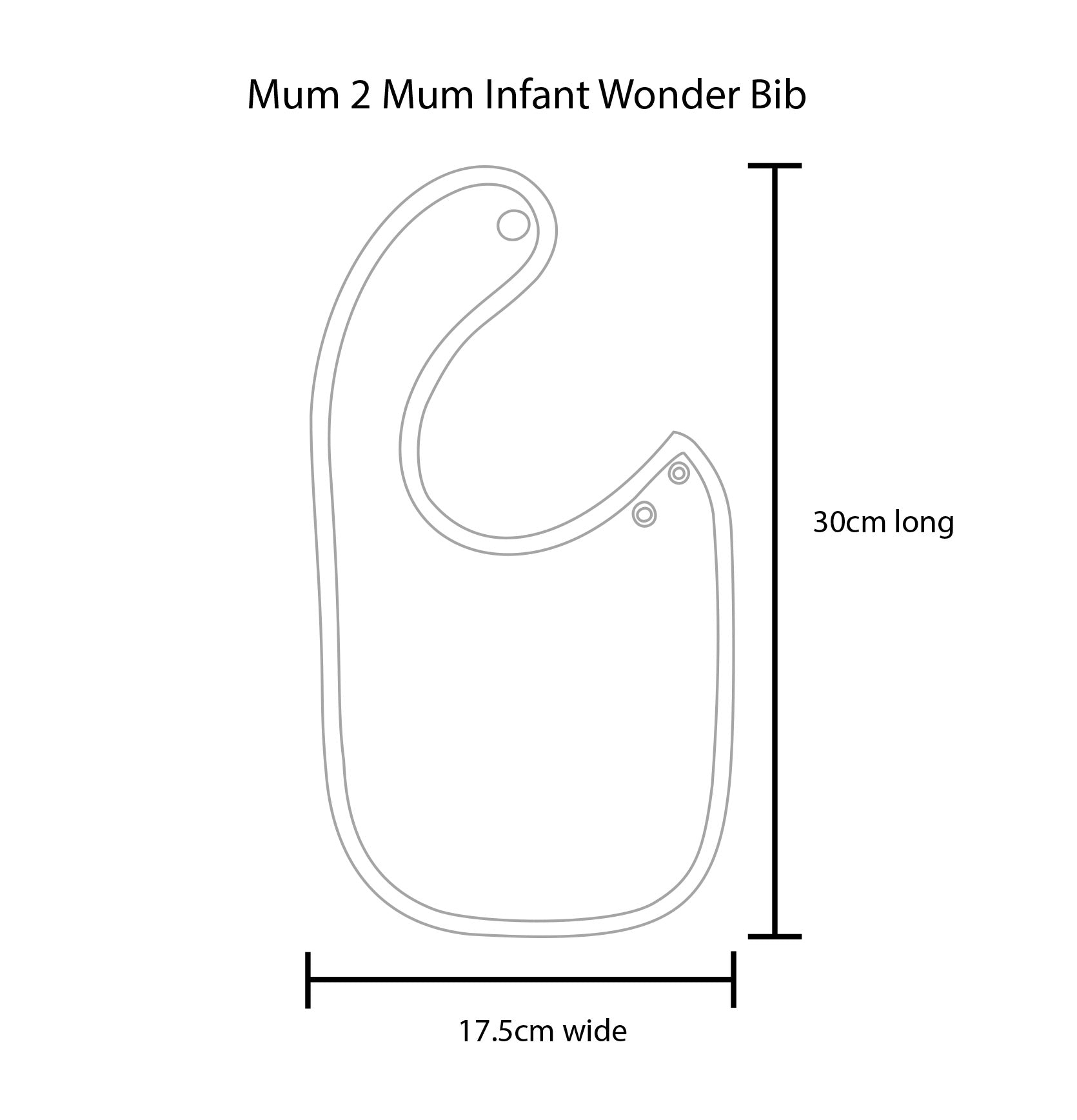 3 PACK - Mum 2 Mum Infant Wonder Bibs - Red / Lime / Teal - mezetto Baby&More Baby&More