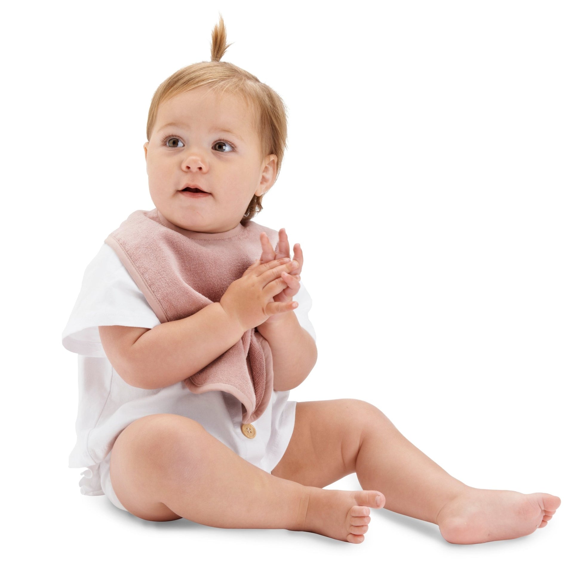 3 PACK - Mum 2 Mum Standard Bibs - Dusty Pink / Baby Pink / Stone - mezetto Baby&More Baby&More